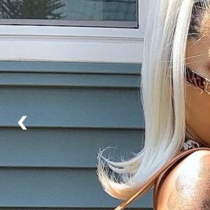 Platinum blonde ponytail extension INH